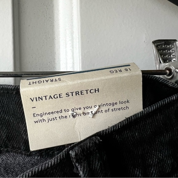 Universal Thread New Black Vintage Straight Leg Jeans 18 - Picture 5 of 7